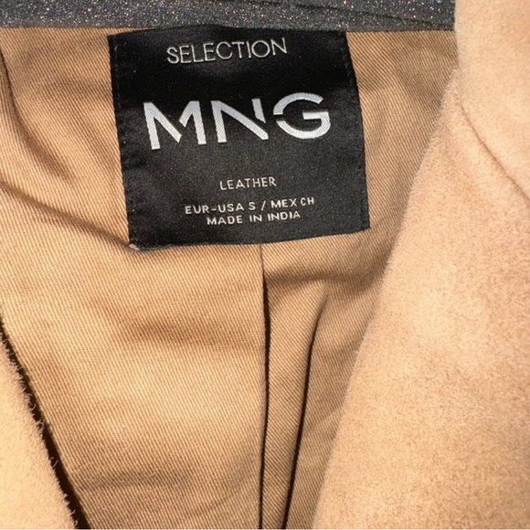 MANGO Tan 100%  Suede Jacket - Picture 10 of 13